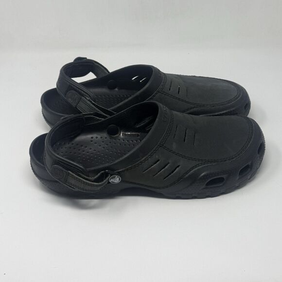 Crocs Yukon Vista II LiteRide Clog Mens 13 Green Black Leather Casual Shoes main image 14